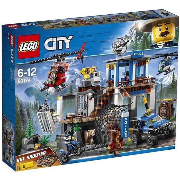 LEGO® City 60174 Le poste de police de montagne - Jeu de construction -  Cdiscount Jeux - Jouets