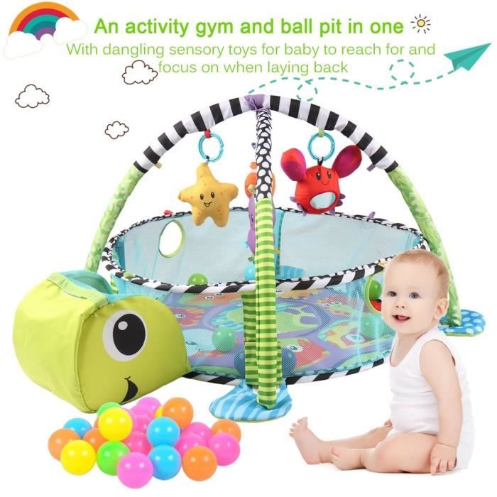 Tapis De Jeu Avec Noeud Bebe Couverture D Escalade Bebe Tortue Cafard 95 67 52 Cm Cdiscount Jeux Jouets