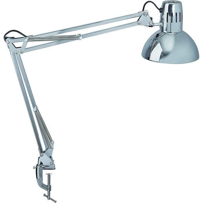 Lampe de bureau MAULstudy chrome sans ampoule