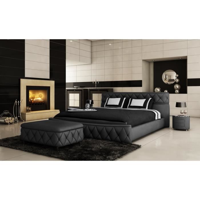 Lit En Cuir Italien De Luxe Farniente Achat Vente Structure De Lit Lit En Cuir Italien De Luxe Cdiscount