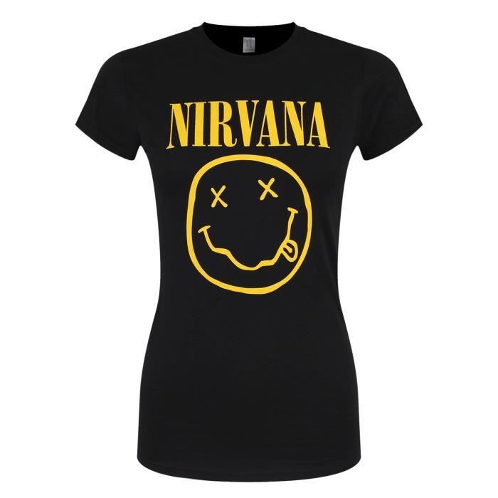 T shirt nirvana femme
