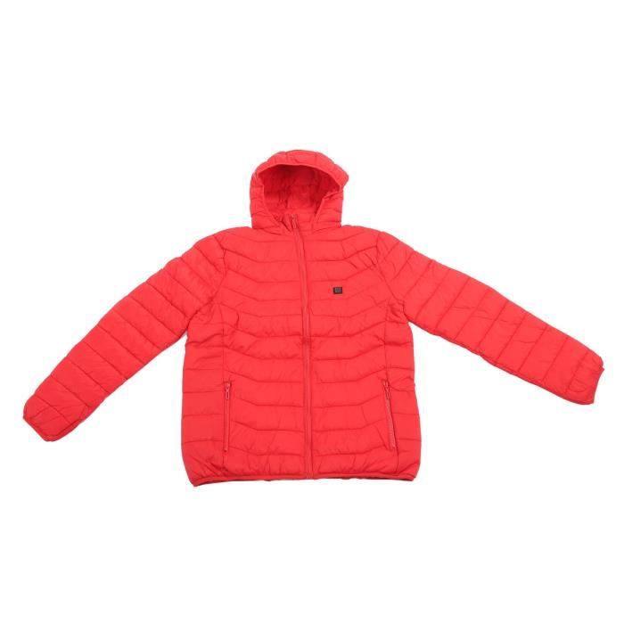 Manteau chauffant Veste chauffante pour homme femme USB 3 vitesses contrle  de la température électrique veste Rouge 2XL-XIF Rouge - Cdiscount  Prêt-à-Porter