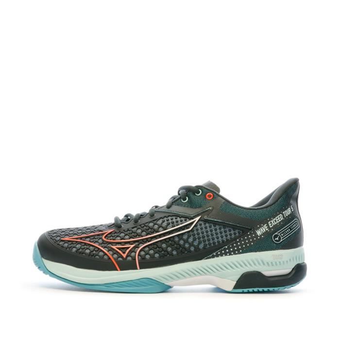 chaussures de tennis noires homme mizuno wave exceed