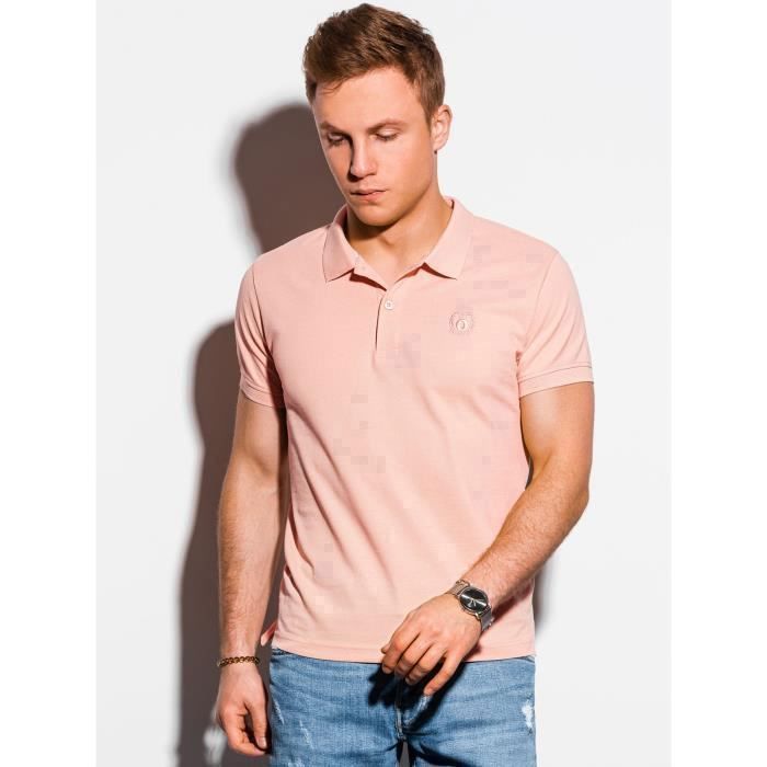T shirt polo manches courtes Ombre Pour Homme Rose clair