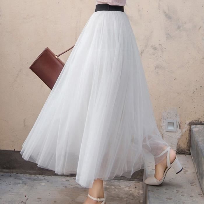 Jupe tulle longue blanche sales