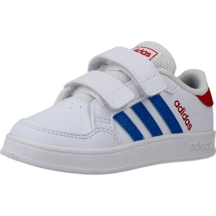 Basket ADIDAS 117135 Blanc Enfant Gar on Synth tique