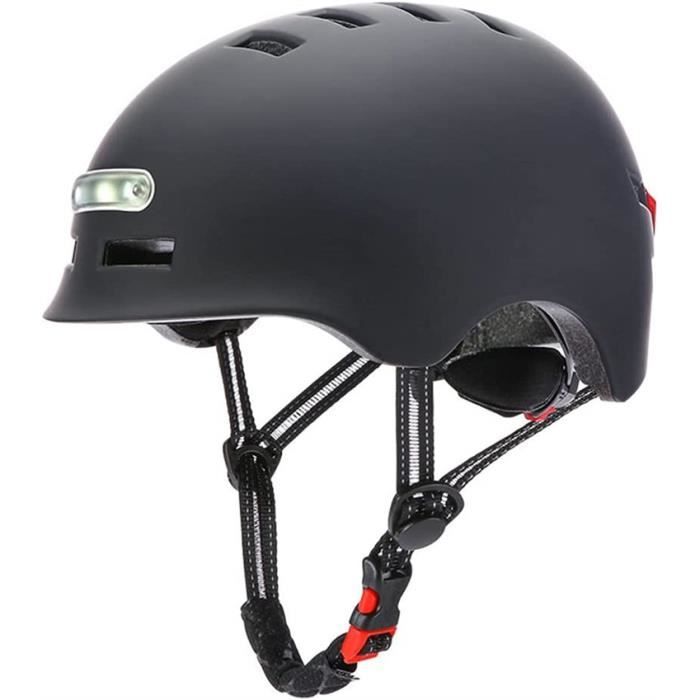 Casque de vélo pour Hommes Adultes Femmes - L DAY - Clignotant VTT et VTC -  Feu de sécurité à LED - Noir - Cdiscount Sport