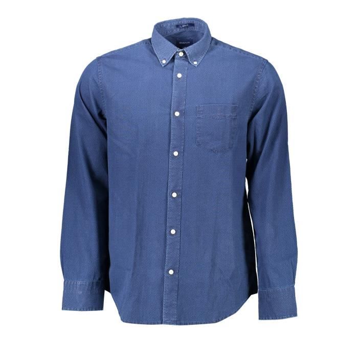 GANT Chemise Homme Bleu Textile SF9095