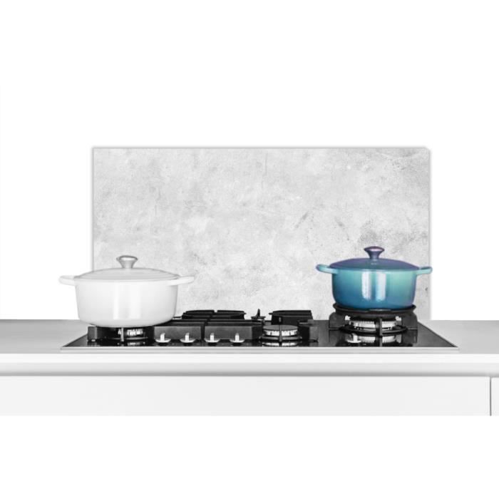 Crédence Aluminium Effet Fer Rouillé - 90x45 Cm - Protection Murale Cuisine Résistante à La Chaleur - Facile à Nettoyer