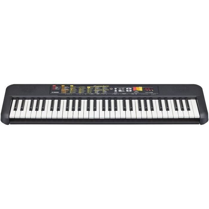 yamaha psr-f52 clavier arrangeur - un clavier compact pour les débutants avec 61 notes, 144 sonorités d'instruments et 158 styles.