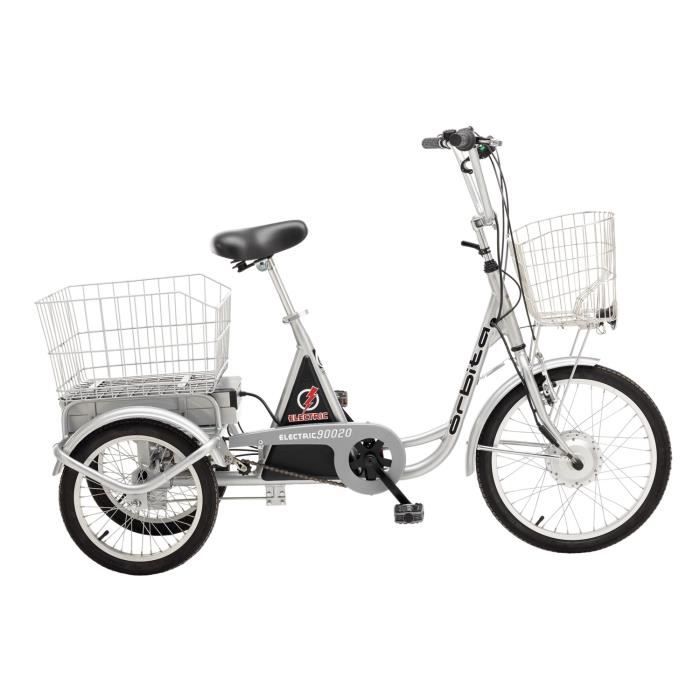 Tricycle adulte electrique ORBITA Couleur Gris Taille Taille Unique Cdiscount Sport