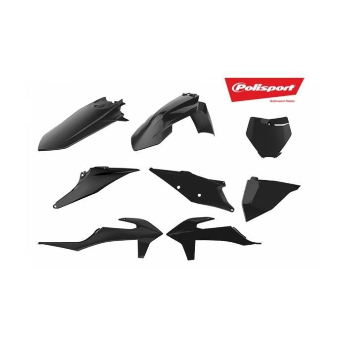 Kit plastiques POLISPORT noir KTM SX/SX-F