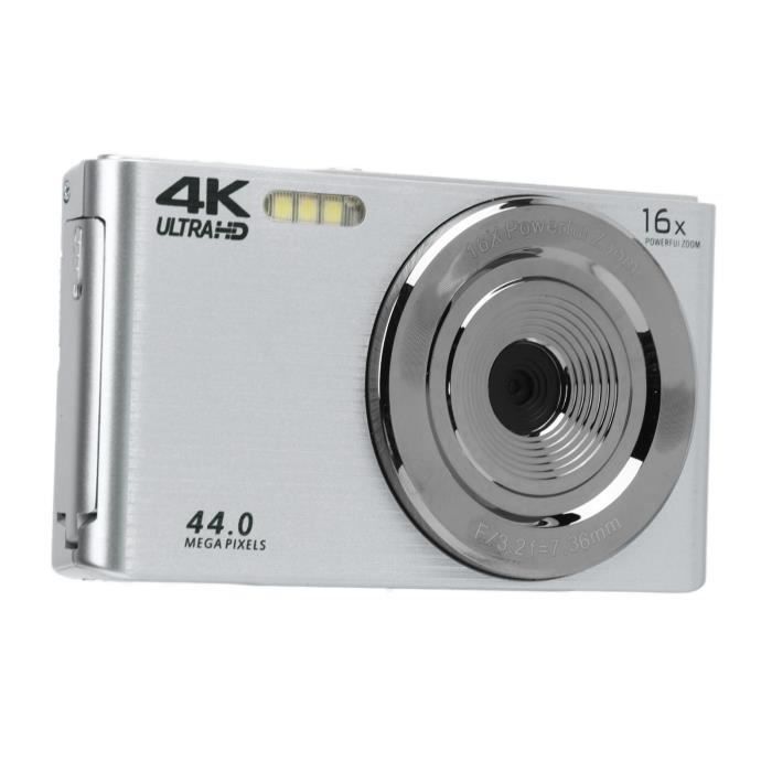 CEN appareil photo HD Appareil photo numérique Zoom 16X Écran 2,8 pouces 4K 44MP Boîtier en plastique résistant aux chocs