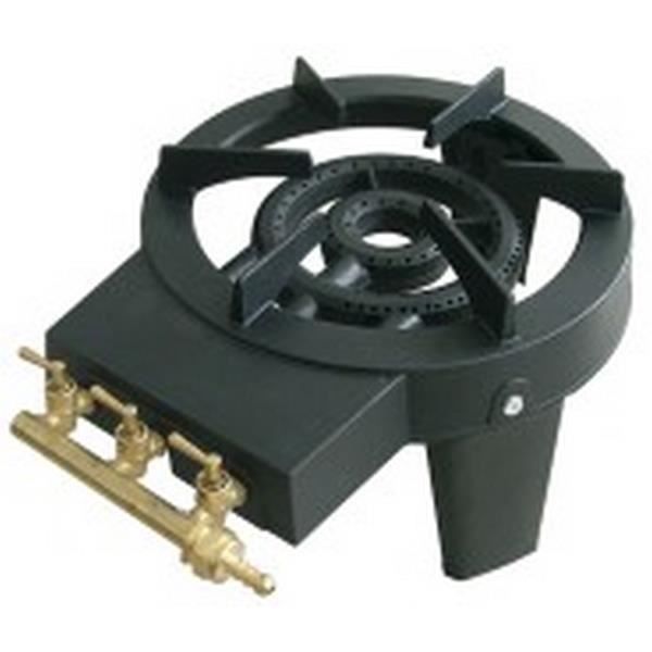 Réchaud gaz 3 rampes Ribitech - Noir - 8.6KW - Consommation d'énergie 2500