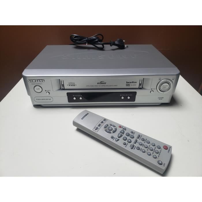 MAGNETOSCOPE SAMSUNG SV-455F Lecteur ENREGISTREUR K7 Cassette Video VHS VCR + TELECOMMANDE