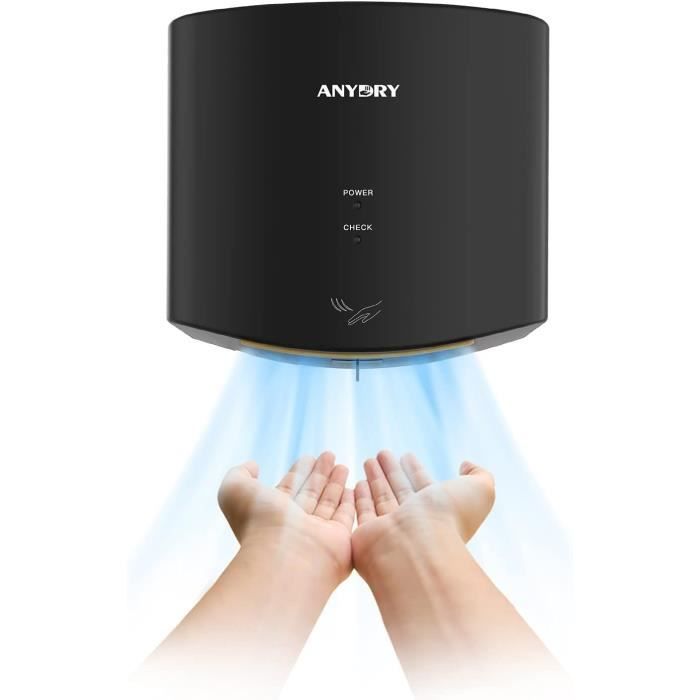Sèche-mains électrique Automatique 600W - Blanc, Prise UE, Pour Salle De Bain, Hôtel, Usage Domestique