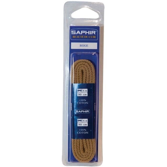 SAPHIR Lacets cordelets 90 cm beige 1 paire