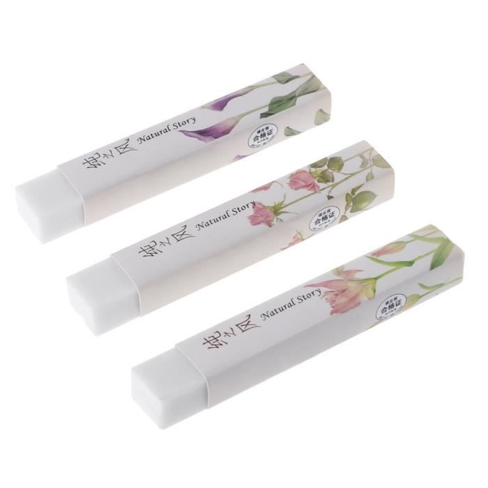 3pcs Ensemble Gomme Blanche Gomme A Effacer Fleurie De Tres Haut A Effacer Pour Fournitures Scolaires Papeterie Couleur Aleatoir Achat Vente Gomme 3pcs Ensemble Gomme Blanche Cdiscount