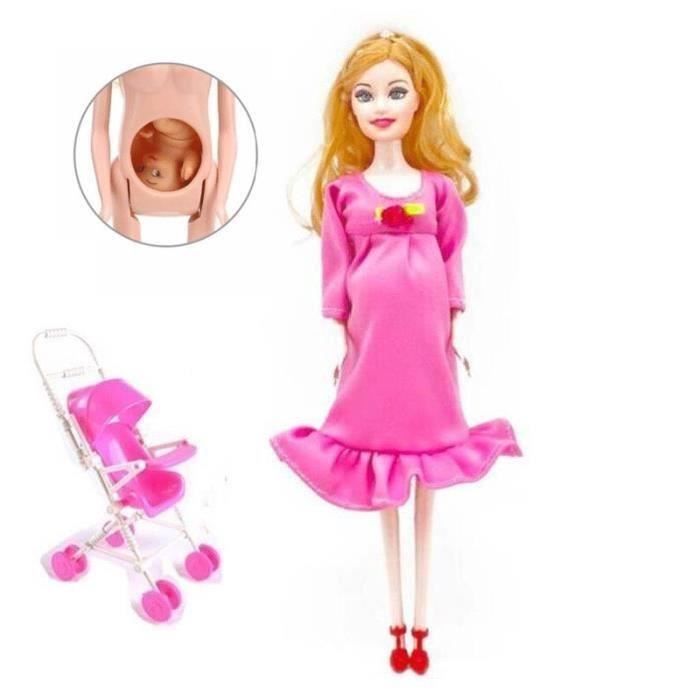 Poupée Barbie/Poupées de bébé/enfant-1 poupée de maman enceinte