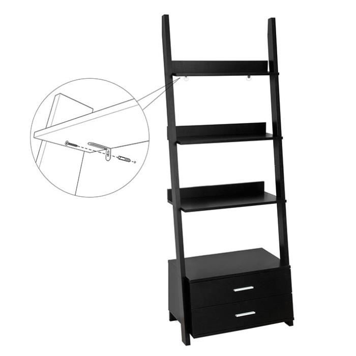 SoBuy® FRG230-Sch Étagère style échelle Bibliothèque ...