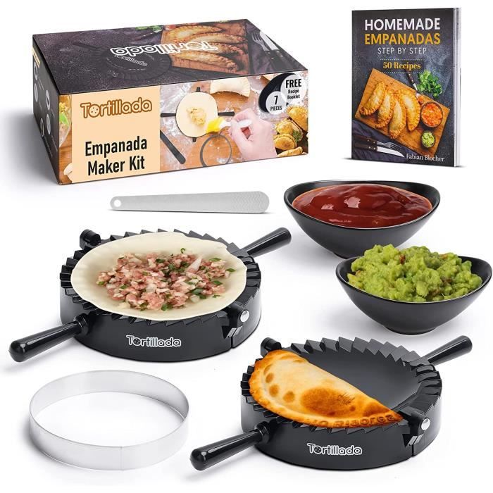 Taco Lot De 4 Moules à Salade En Acier Au Carbone Anti-adhésif Pour Tortilla Noir