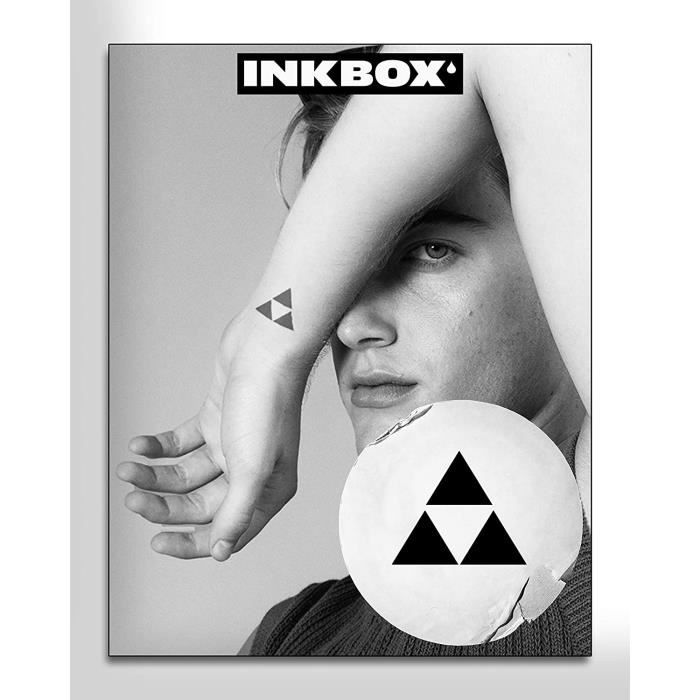 Tatouage Temporaire Décalcomanie - Modèle 5 Triangles Multicolores - Body Art - Neuf, Fabriqué En France