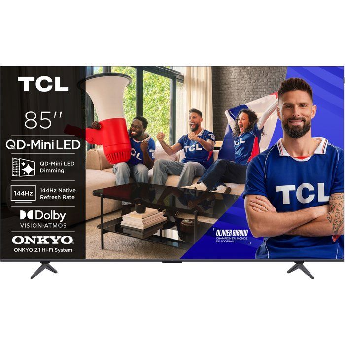 TCL 85P8L TV QD MiniLED 85 (215 cm) 4K UHD 3840x2160 144 Hz Dolby Vision Google TV Audio Onkyo 2.1 4xHDMI WiFi