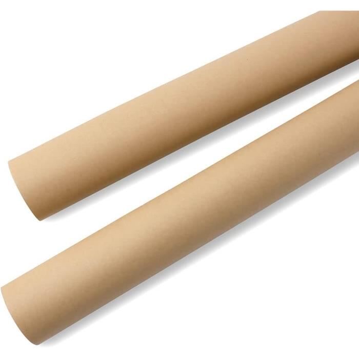 Papier Kraft Rouleau 40cm X 20m - Papier Cadeau Recyclé Naturel Brun - Emballage Artisanat Mariage Anniversaire Papier écologique Recyclable