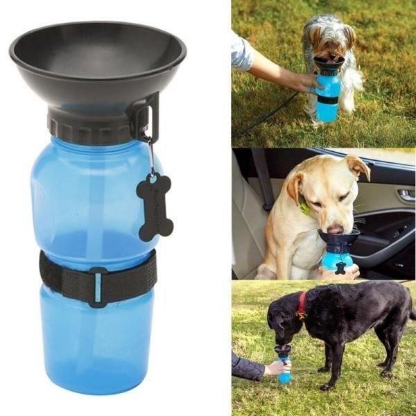 Bottiglia D'Acqua E Cibo Per Cane, Bottiglia Viaggio Portatile Con 2 - 6