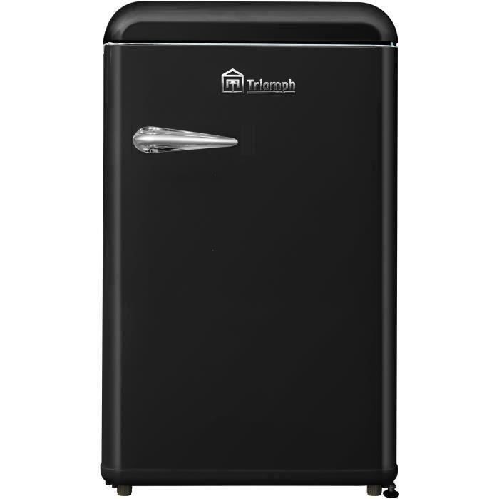 triomph tltt118n refrigerateur vintage table top 118l 106 12 froid statique l 55 x h 89 5 cm noir achat vente refrigerateur classique triomph tltt118n