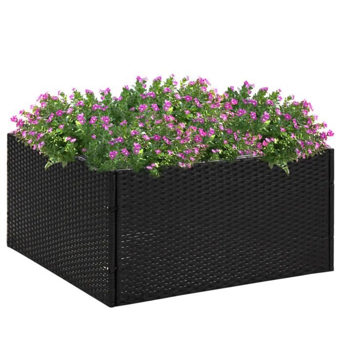 vidaXL Jardinière résine tressée - vue 9