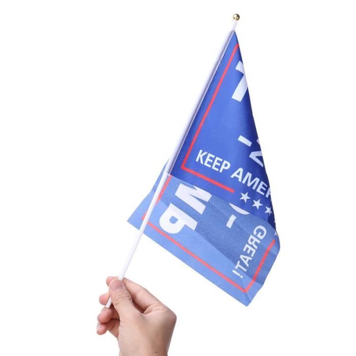 Lot De 24 Mini Drapeaux Blancs Sur Bâtons - Petits Drapeaux à Main Vides Personnalisables Pour Fêtes, Défilés Et Décorations
