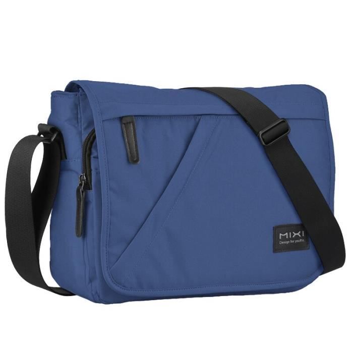 Blue 12inch Mixi Fashion sac d cole pour hommes sacoche