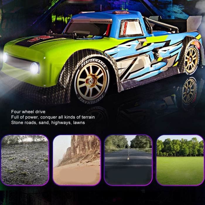 Hylukon Voiture télécommandée 1/16 RC Drift Car 45 km/h Voiture télécommandée Drift Car 2,4 GHz Voiture télécommandée 4WD Drift Car avec moteur sans balais