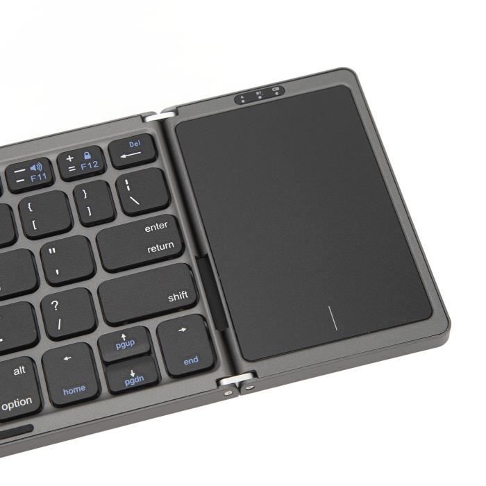 Samsers Clavier Bluetooth Pliable - Portable Sans Fil Avec Support
