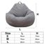 Housse Sac De Rangement 200L Pour Peluches | Pouf Décoratif Avec Zip - Enfants/Adultes