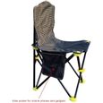 Chaises De Camping Chaise De Camping Pliante Chaise Camping Pliante Portable Dossier Haut Chaise Longue avec Poches Laté [2397]-1