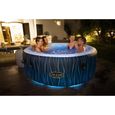 Spa gonflable BESTWAY - Lay-Z-Spa Hollywood - 196 x 66 cm - 4 à 6 places - Rond (Couverture, cartouche, diffuseur, LED...)-1