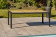Table de jardin HELSINKI (195x90 cm) en aluminium et plateau céramique - GRIS ANTHRACITE-1