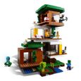 Jeu de construction LEGO® 21174 Minecraft™ La cabane moderne dans l’arbre - Modèle de Collection avec Figurines-1