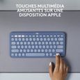Logitech - Clavier K380 Bluetooth Multidispositif pour Mac - Blueberry-1