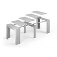 Table extensible ALGA couleur béton gris-1