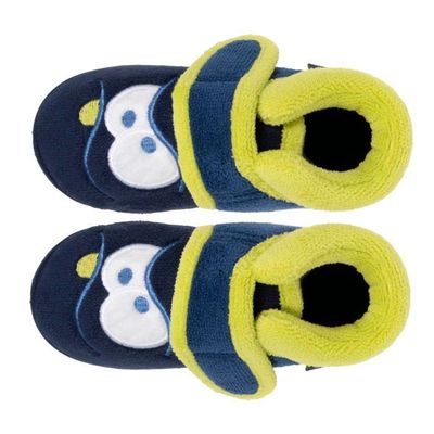 Chaussons Bébé Antidérapants Isotoner Bottillons Bébé Garçon - Polyvelours Dino Doux - Fermeture Zip Chaussons Bébé Polyvelours