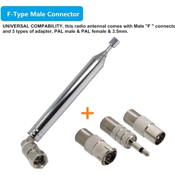 Sourcingap Antenne Télescopique De Rechange à 6 Sections Pour Radio/TV - Foto 7