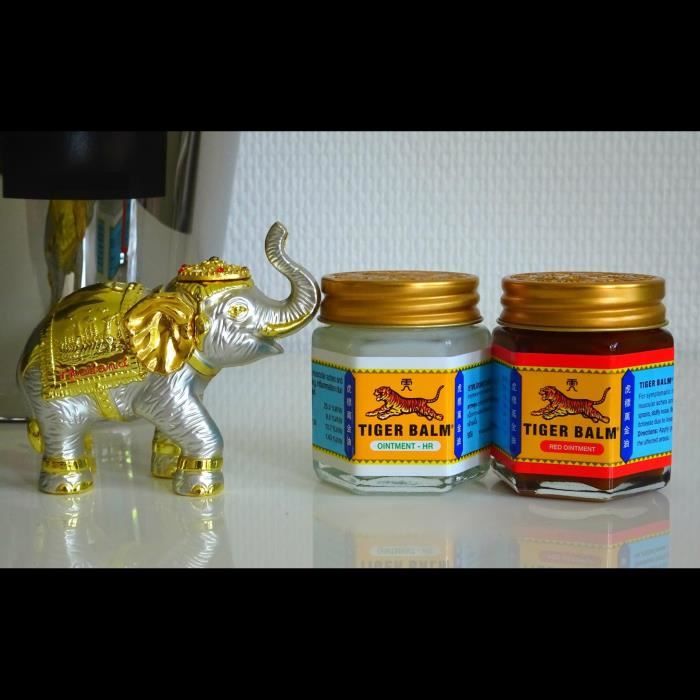 Coffret DUO Baume du Tigre Rouge et Blanc 2 pots de 30 g Produit Original de Thailande