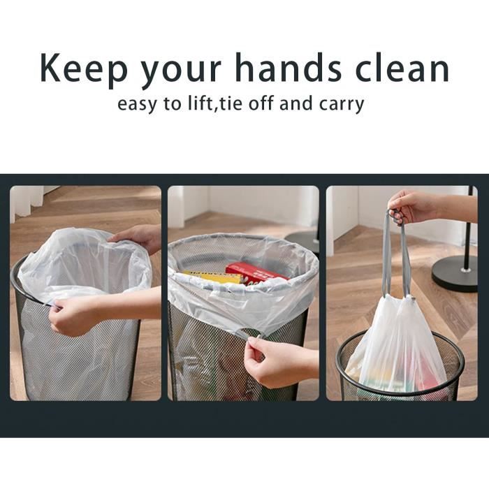 Lot De 6 Sangles élastiques Pour Poubelle - Réglables, Pour Sacs De 40 à 96 Gallons