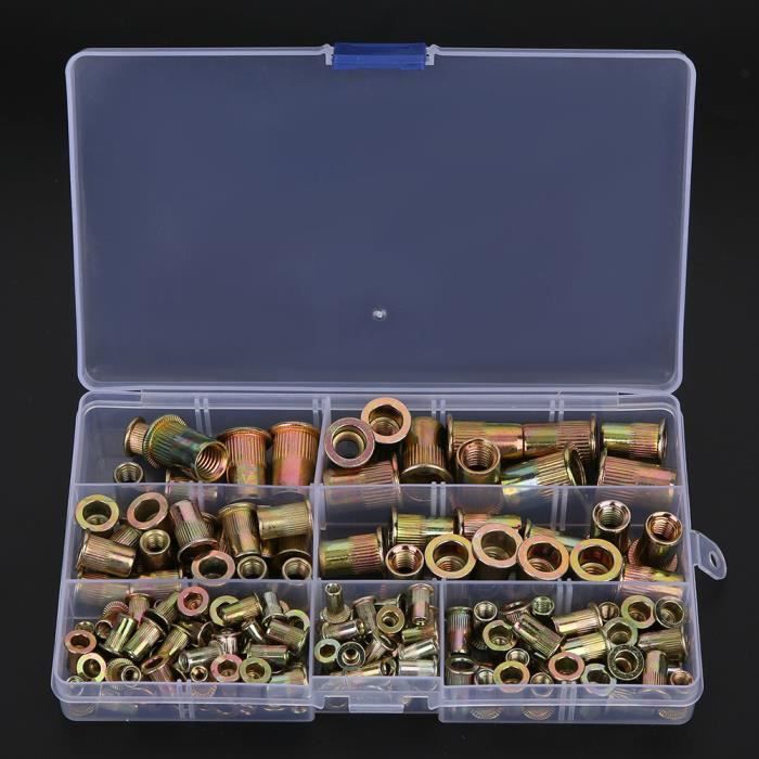 Jeu D'Écrous À Rivets 6 Types Différents D'Écrou À Rivets, Écrou D ...