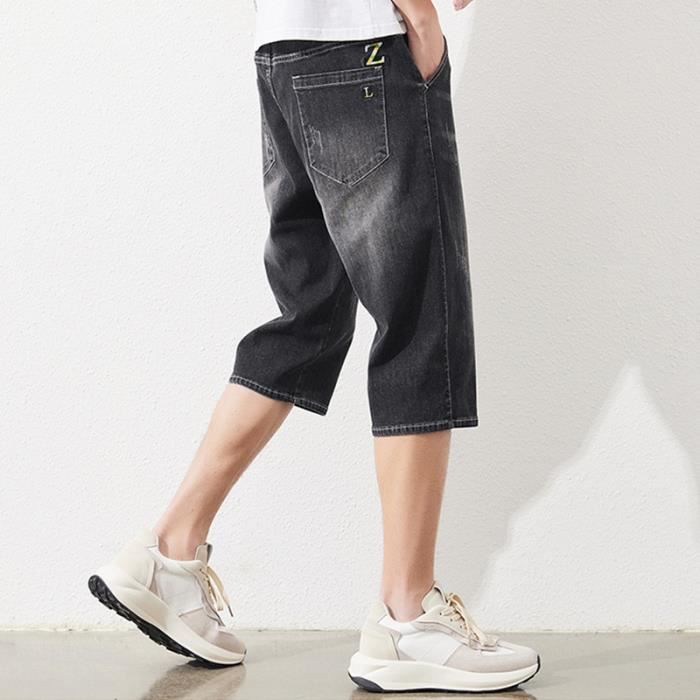 Pantalon Lin Homme de Costume Coupe Droite Respirant Casual Pantalon