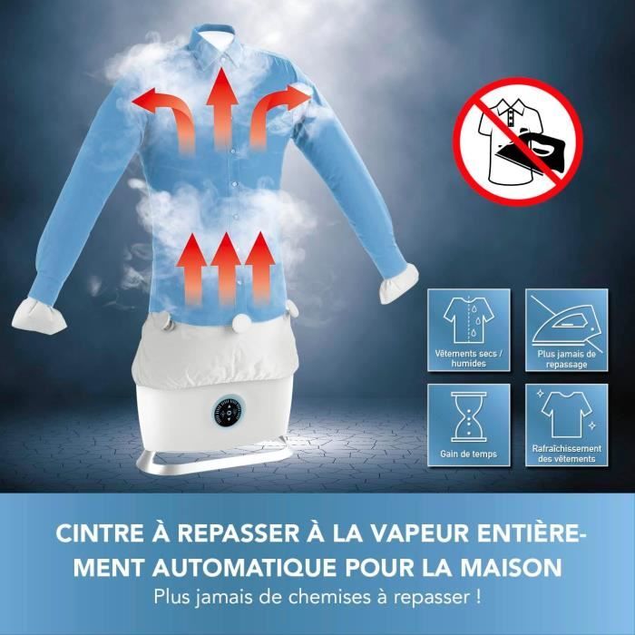 Machine A Repasser Et Plier Automatique 2 En 1 | Repasse Chemise Et