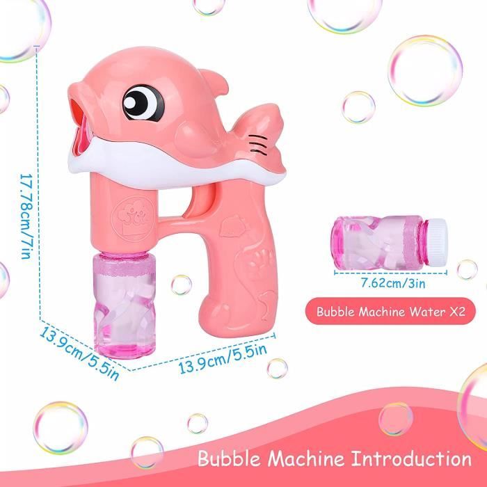 Machine À Bulle Pour Enfant Pistolet A Bulles De Savon 23 Trous Cadeau